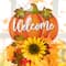 Glitzhome® 22.5" Fall Metal Pumpkin & Sunflower Wall Décor